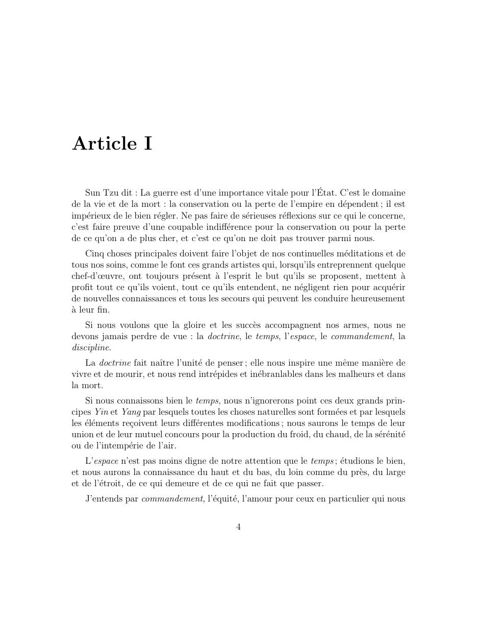 L’Art de la Guerre de Sun Tzu — page 5