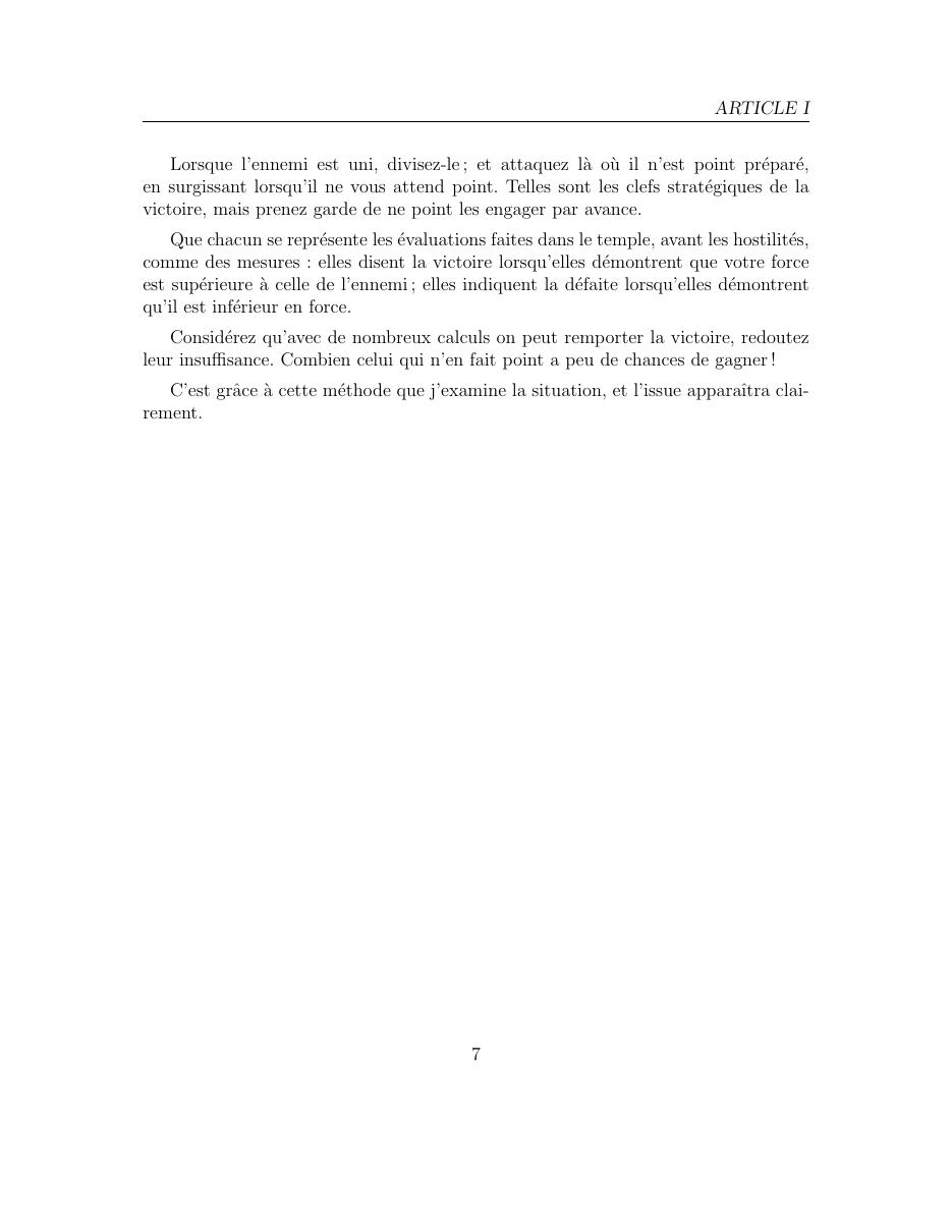 L’Art de la Guerre de Sun Tzu — page 8