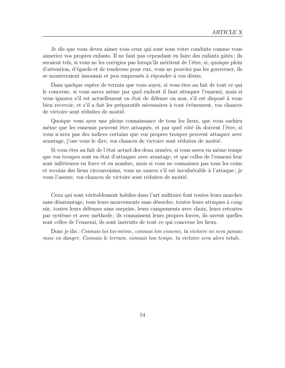 L’Art de la Guerre de Sun Tzu — page 55