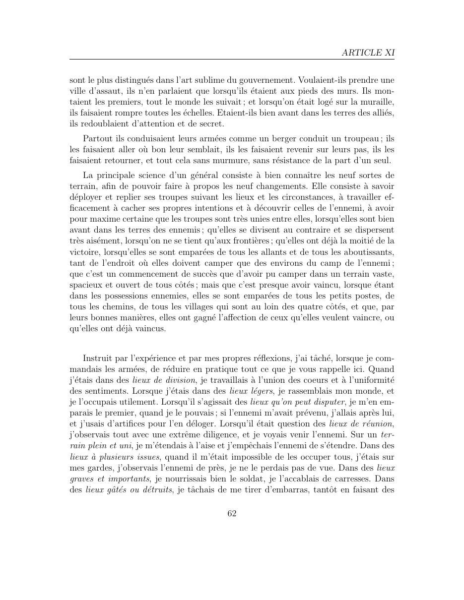 L’Art de la Guerre de Sun Tzu — page 63