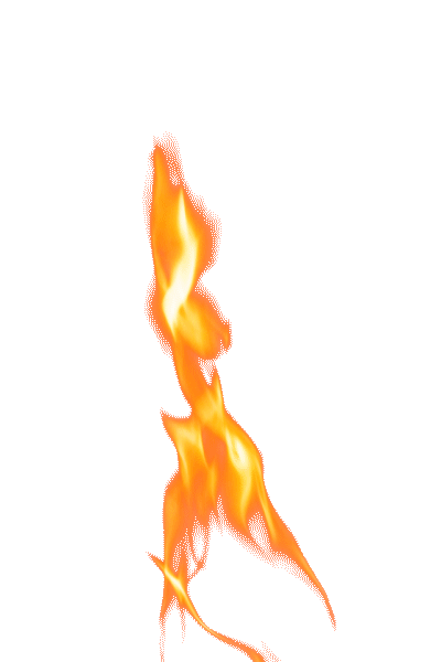 flamme sans fond écran